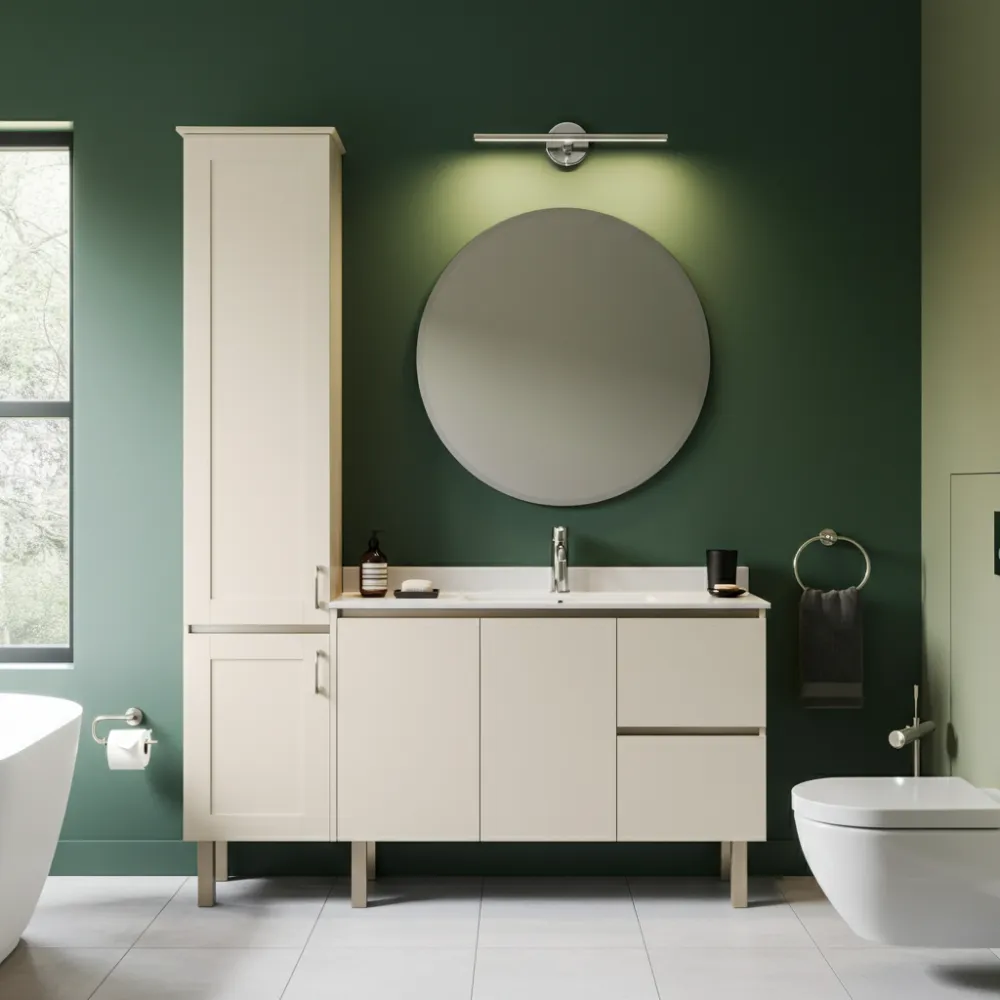 Color-Block Design Bathroom