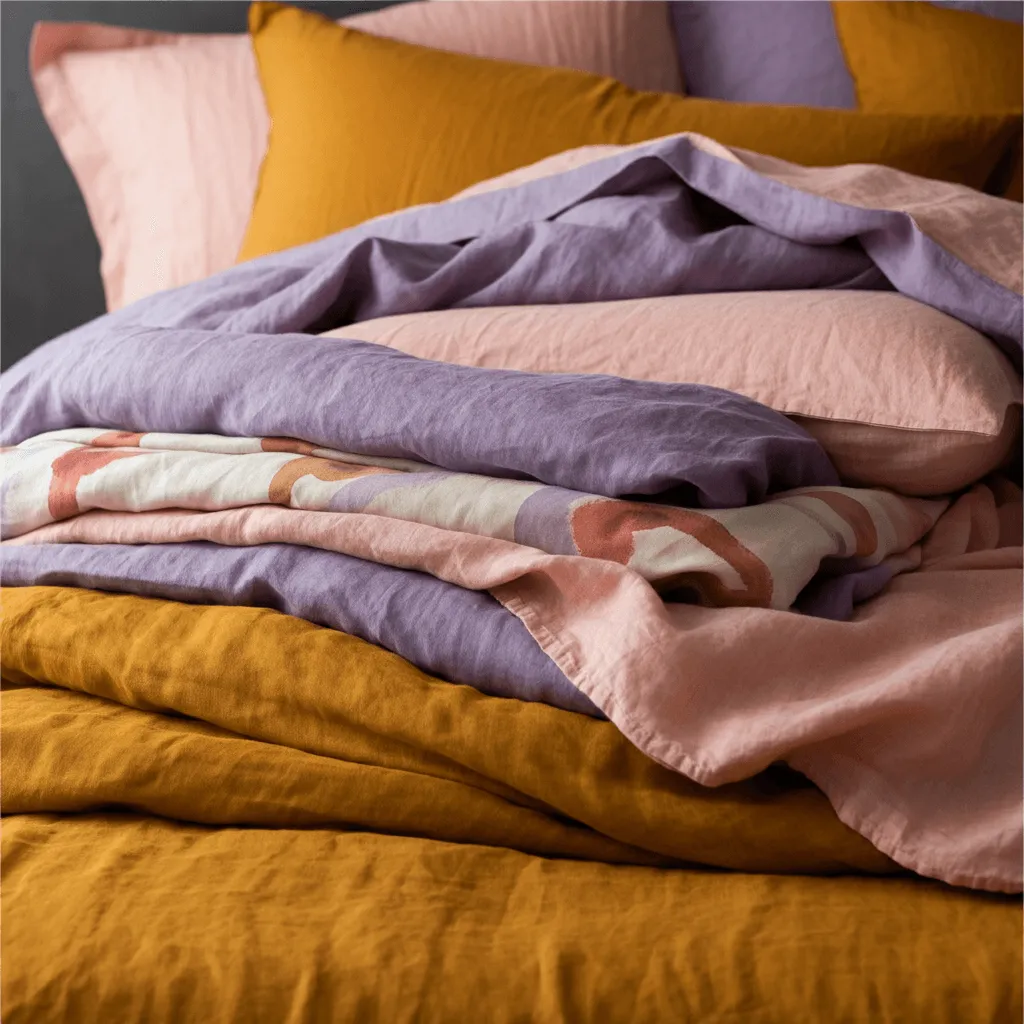 Colorful Bed Linens