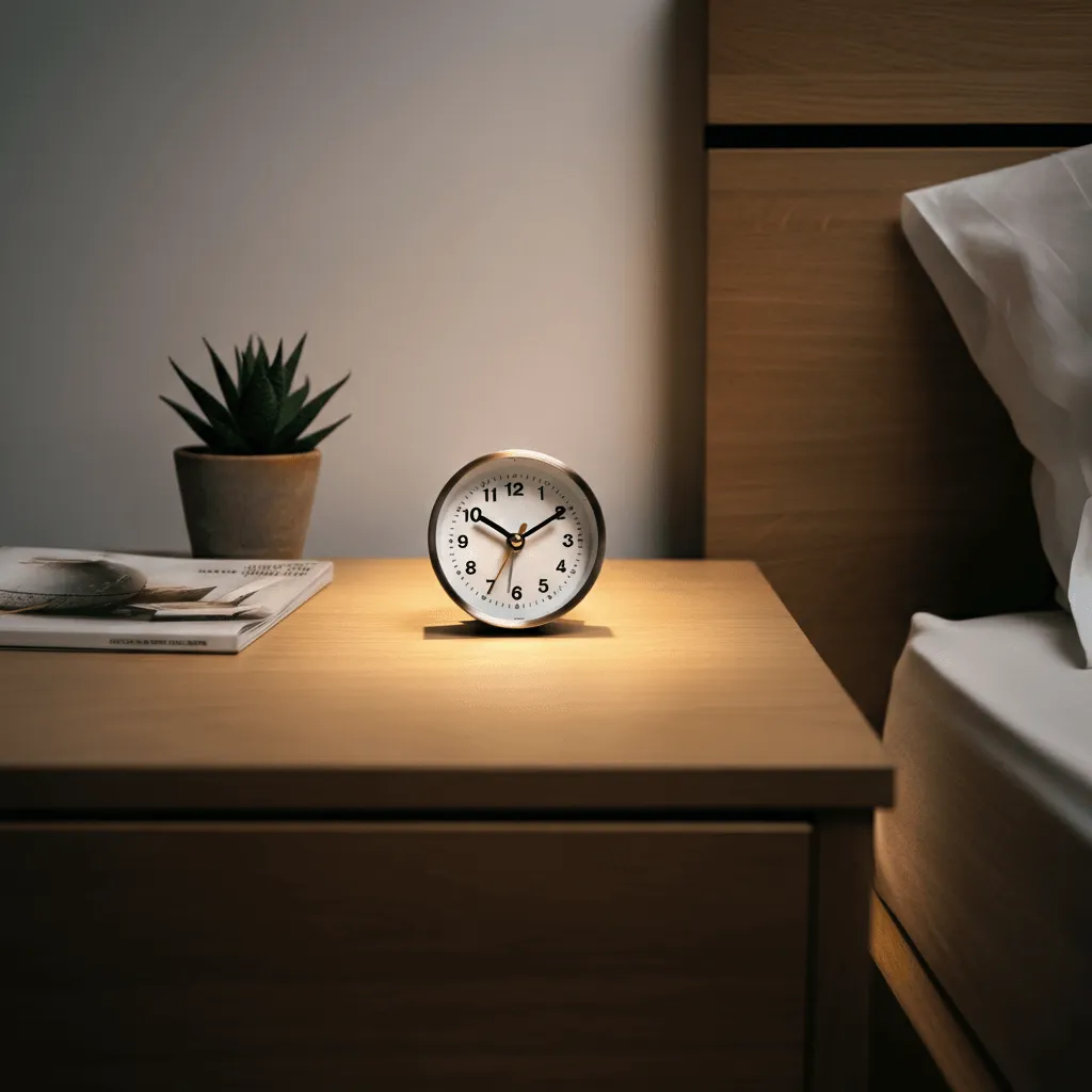15 Creative Bedroom Bedside Tables Styling Ideas for a Perfect Look 12 Compact Clock Bedside Table
