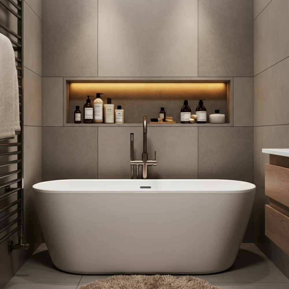 Compact Freestanding Bathtub