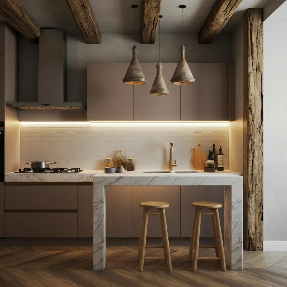 Contrasting Textures Modern