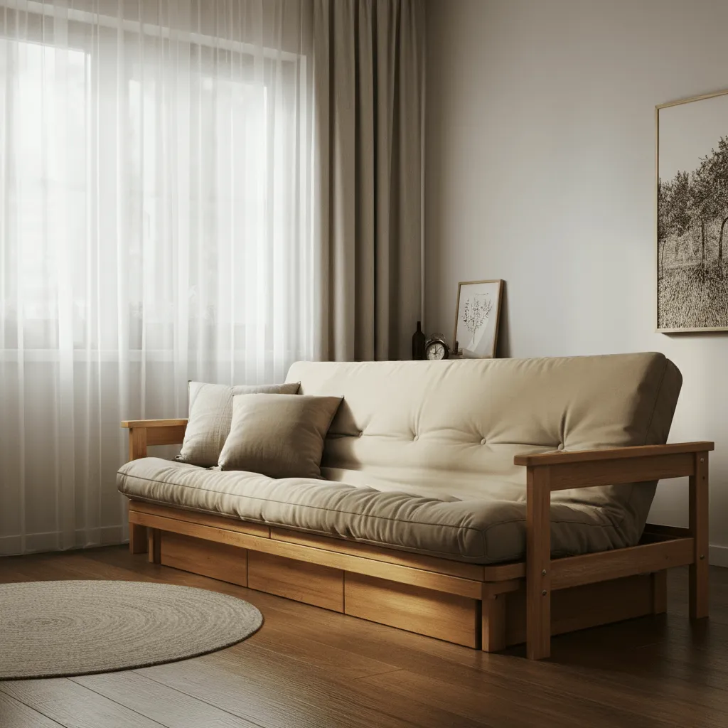 Convertible Futon in Bedroom