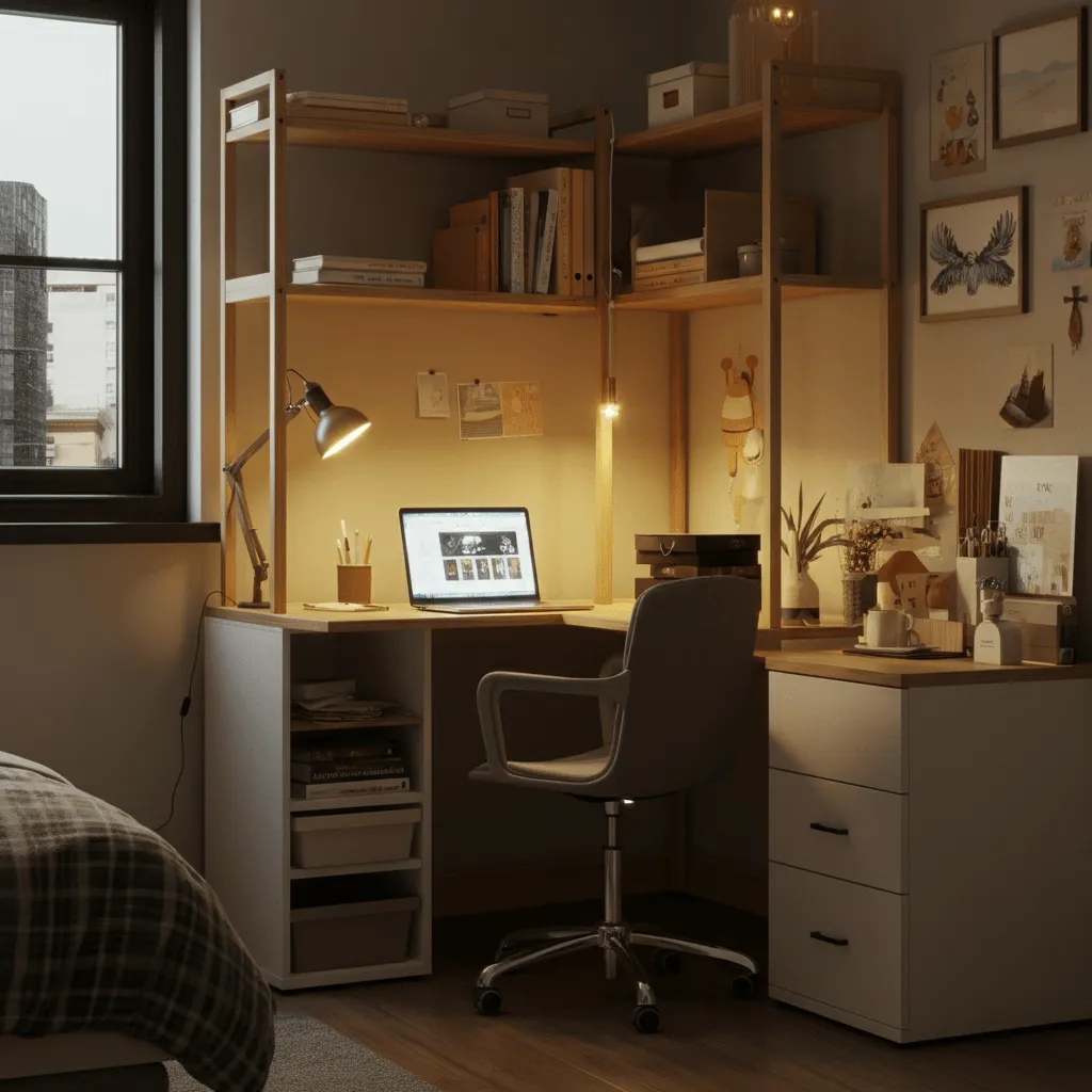 15 Home Office in Bedroom ideas That Feel Spacious & Chic 8 Corner Desk Setup