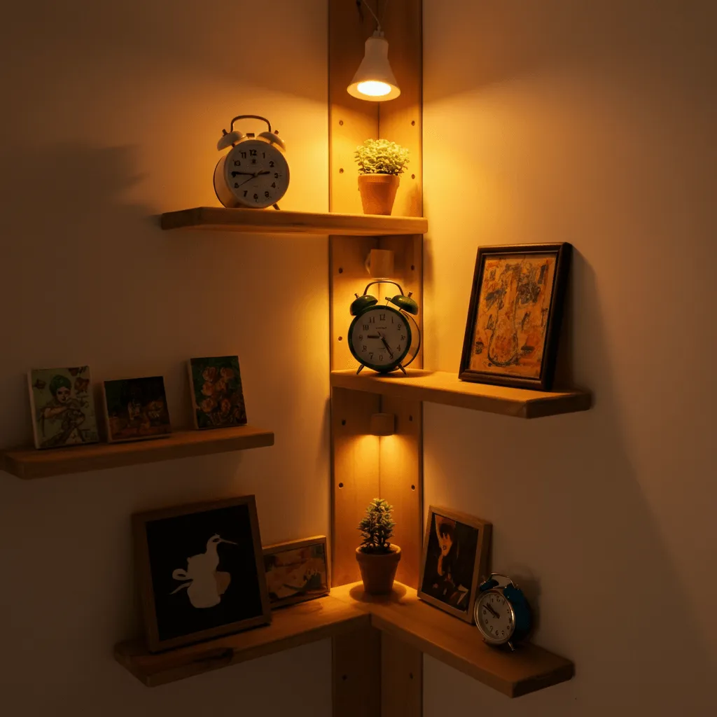 Corner Shelves for Small Spaces