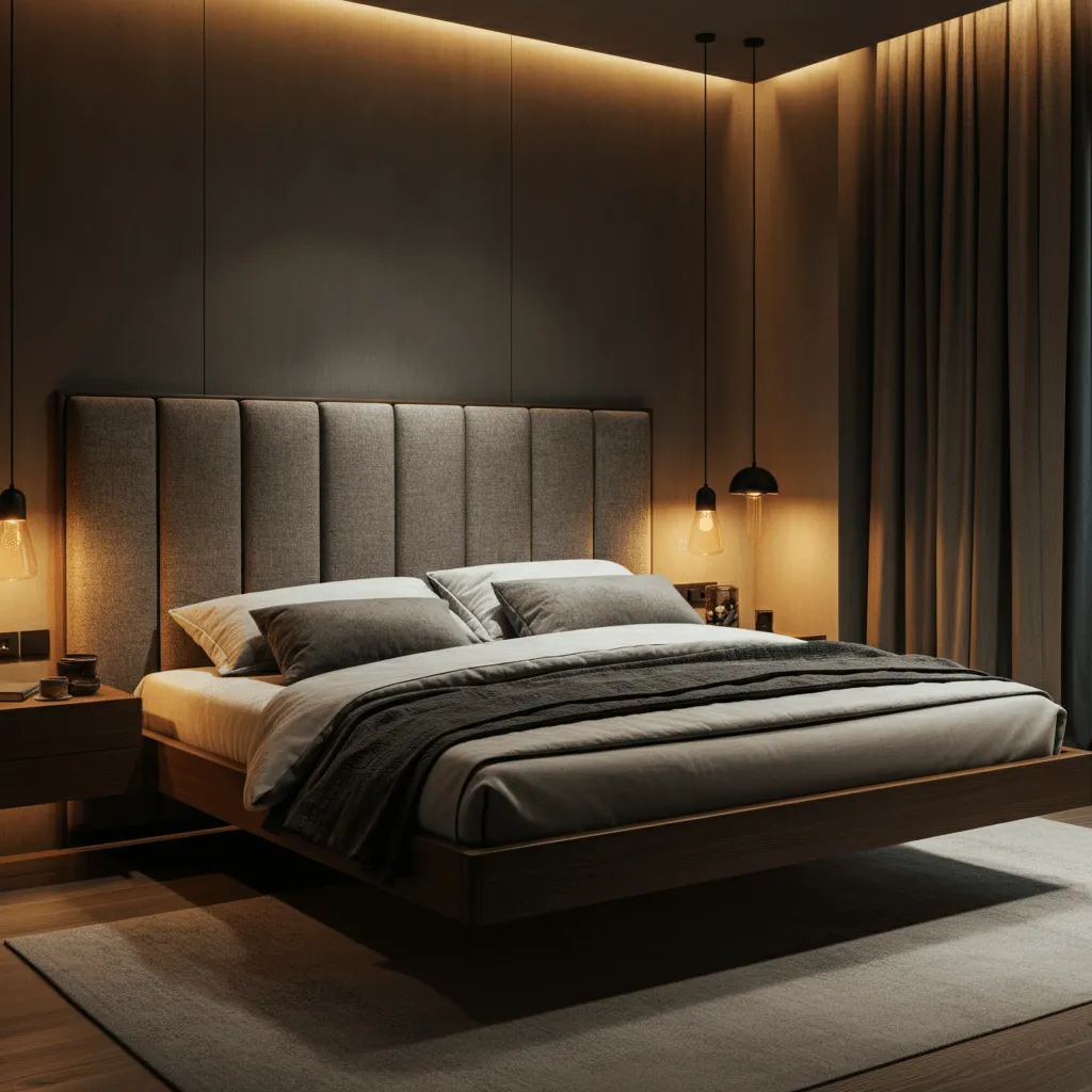 Customizable Upholstery Floating Bed