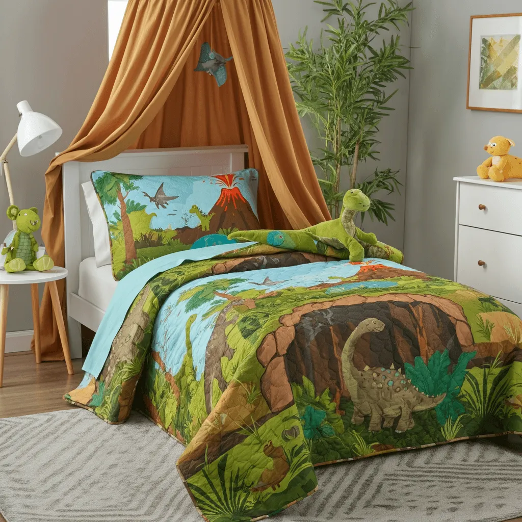 Dinosaur-Themed Bedding
