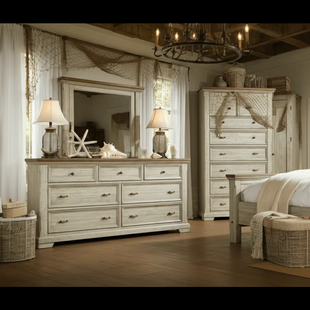 Distressed Wood Furniture Wide View