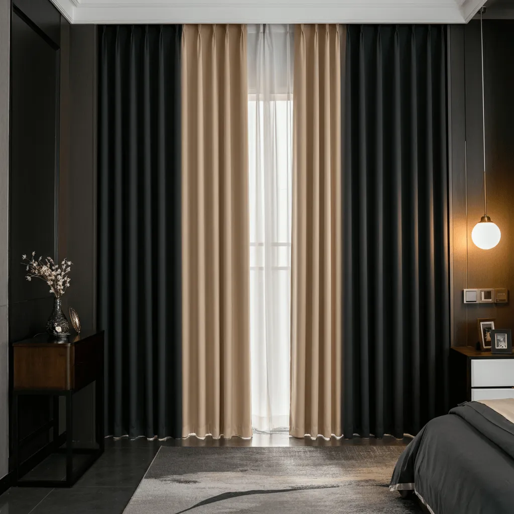 Dual-Tone Blackout Curtains