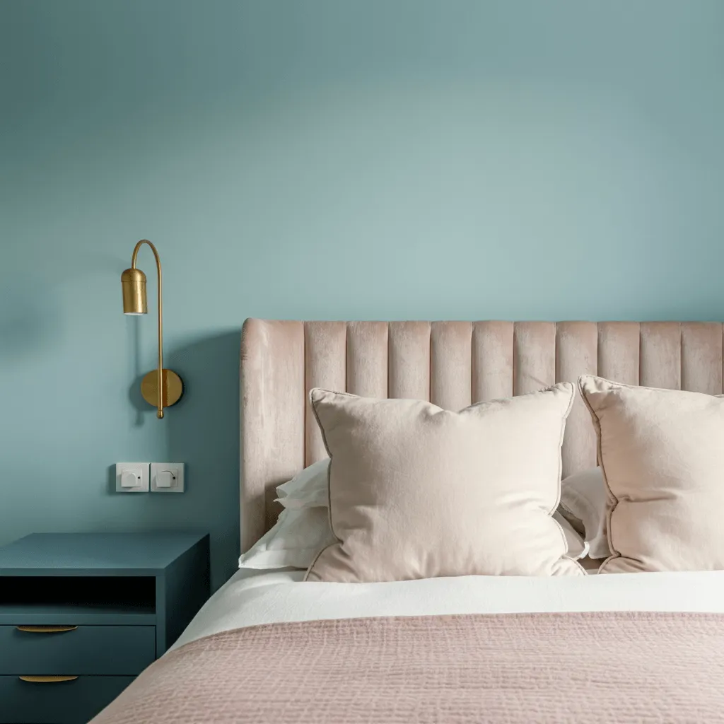 Dusty Teal Bedroom