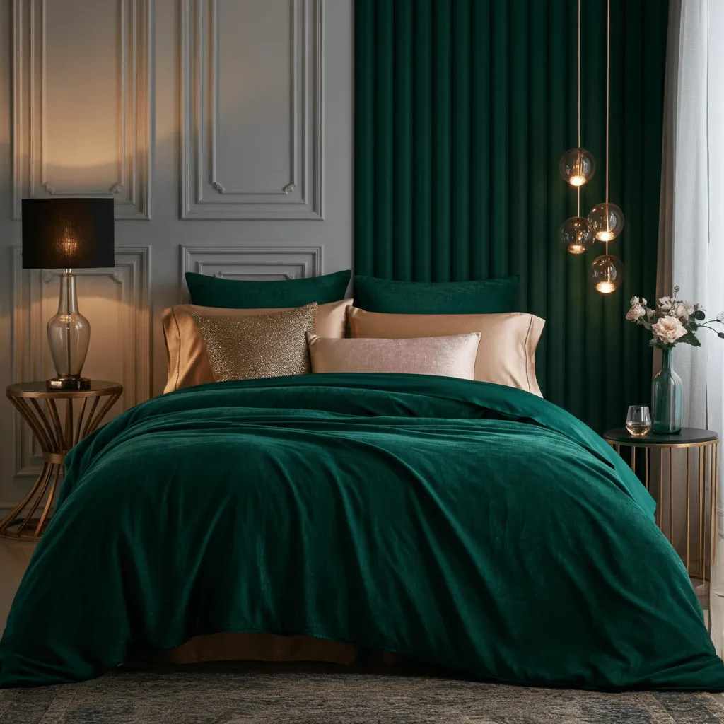 Emerald Green Bedding