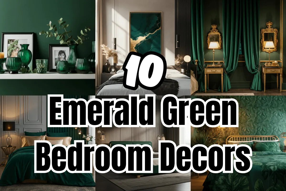 Emerald Green Bedroom Decors