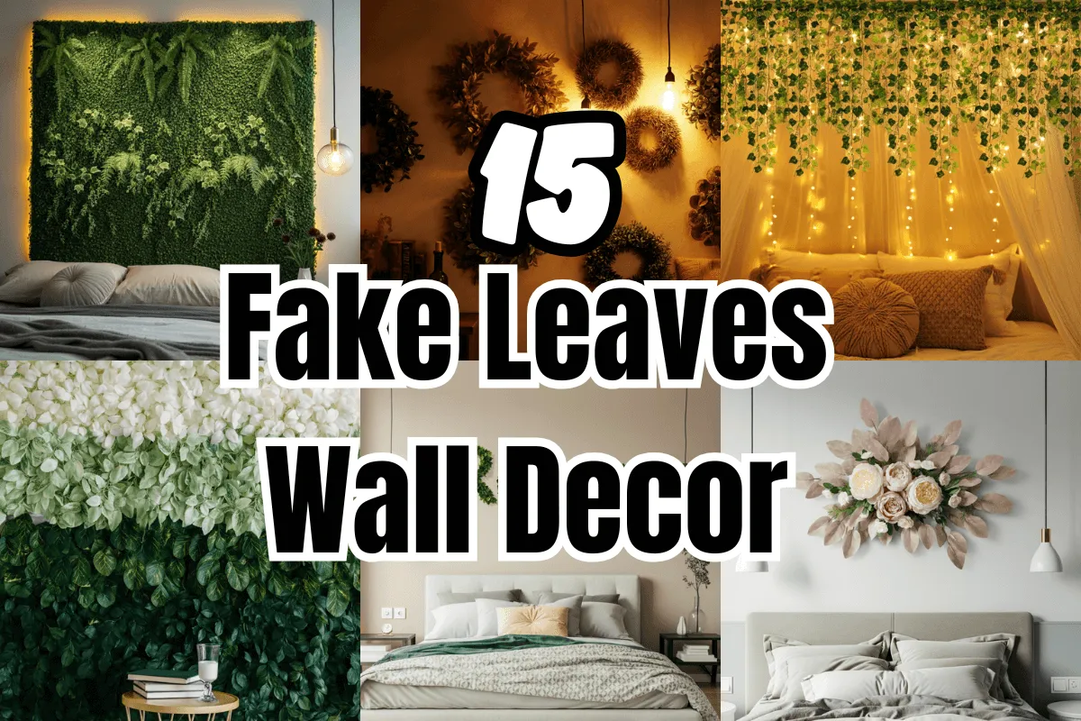 Fake Leaves Wall Decor