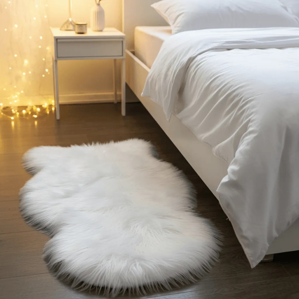 Faux Fur Rug Bedroom