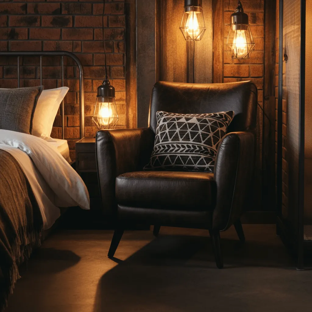 Faux Leather Armchair