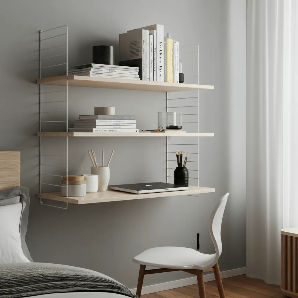 Floating Desk Shelves