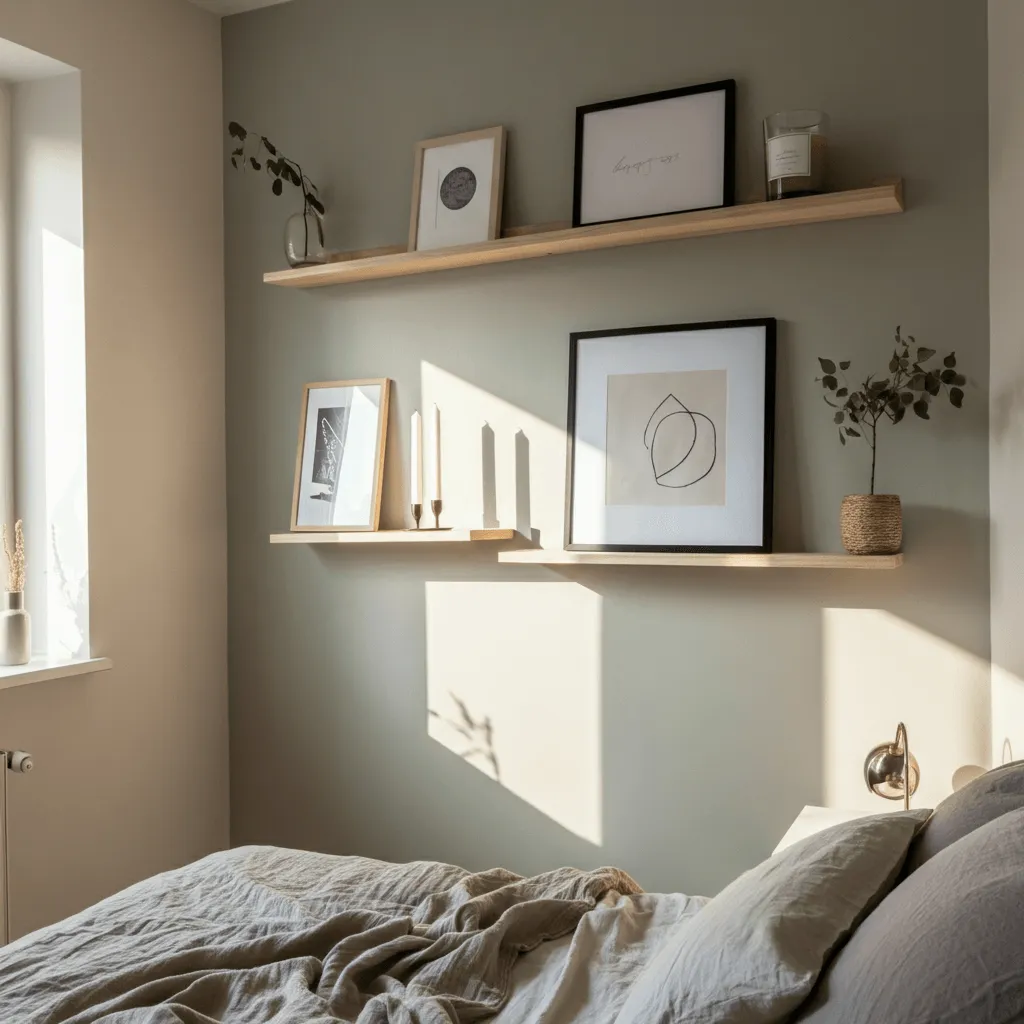 15 Cozy Bedroom Decor Ideas to Transform Your Space 13 Floating Shelves