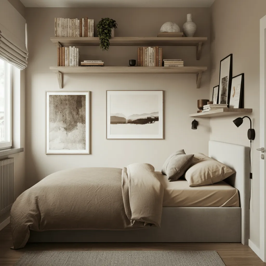 Floating Shelves Bedroom