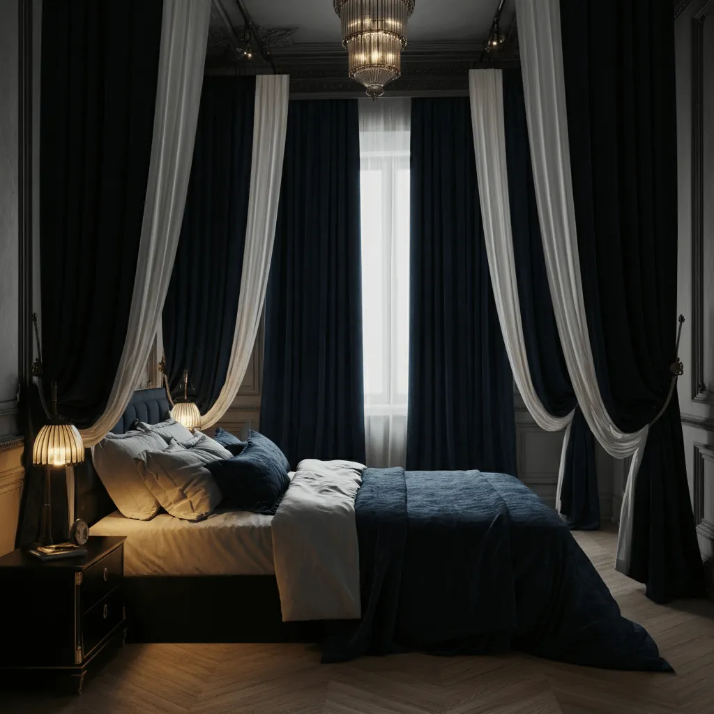 Floor-to-Ceiling Curtains Bedroom