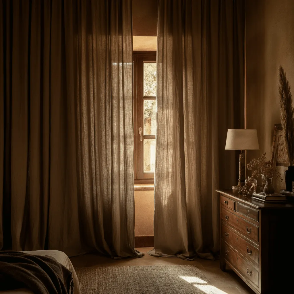 Floor-to-Ceiling Curtains Bedroom