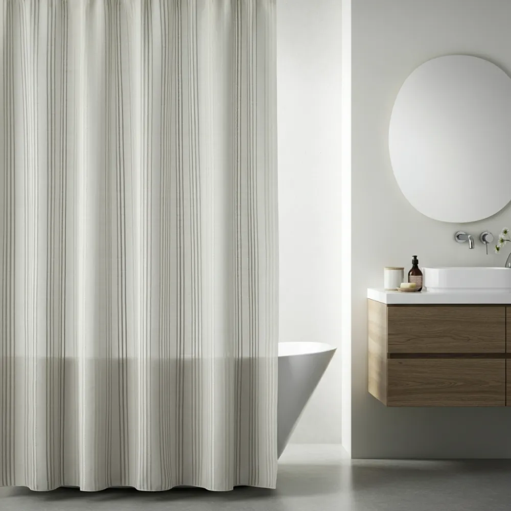 Floor-to-Ceiling Shower Curtain