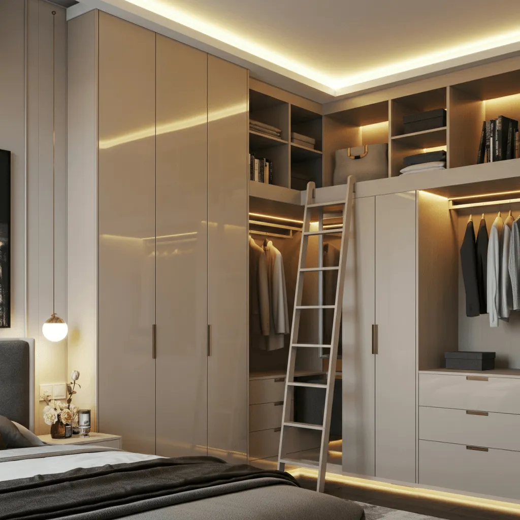15 Inspiring Bedroom Built-in Wardrobe Designs for Modern Homes 3 Floor-to-Ceiling Wardrobe