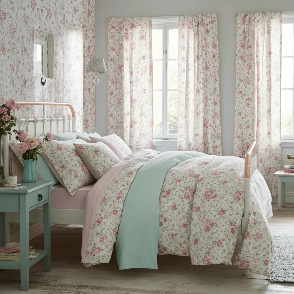 Floral Pattern Bedroom