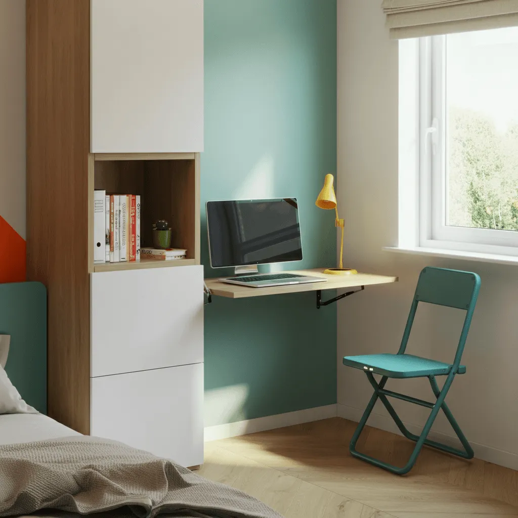 15 Home Office in Bedroom ideas That Feel Spacious & Chic 9 Fold-Down Desk