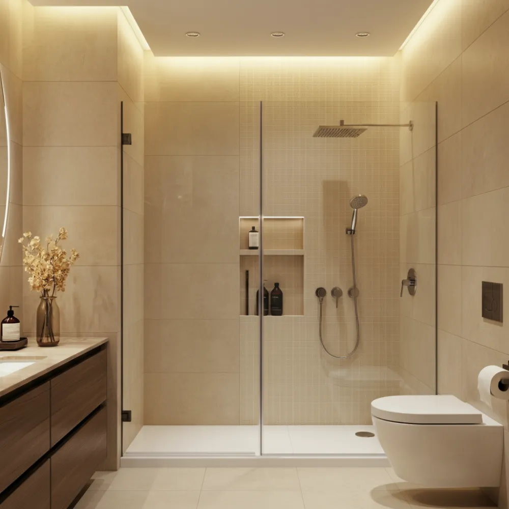 Frameless Glass Shower Design 