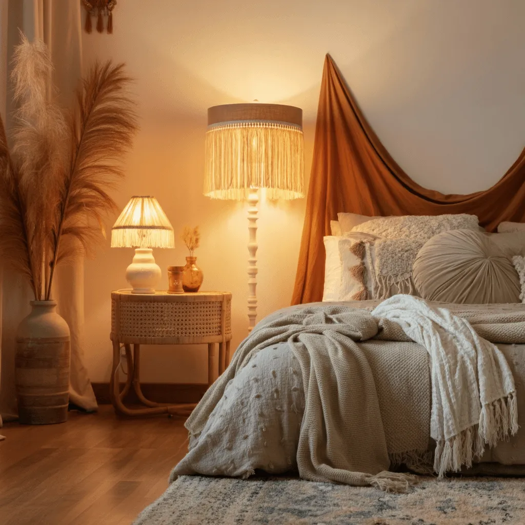 Fringe Details Boho Bedroom