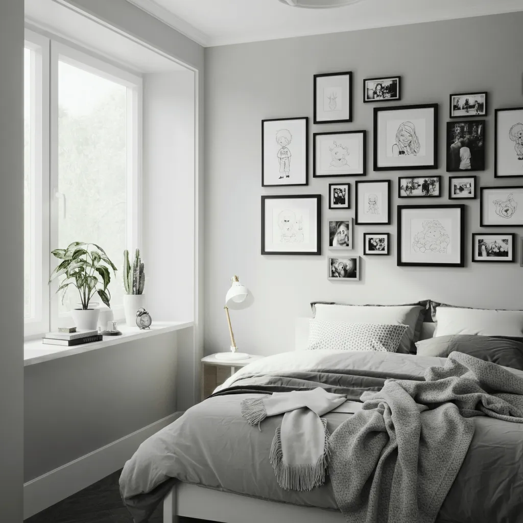 Bedroom Feature Wall Decors That Will Instantly Steal the Spotlight 8 Gallery Wall Bedroom
