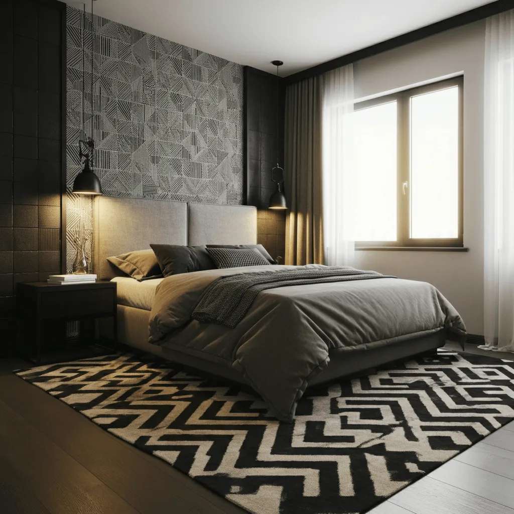 Geometric Pattern Bedroom