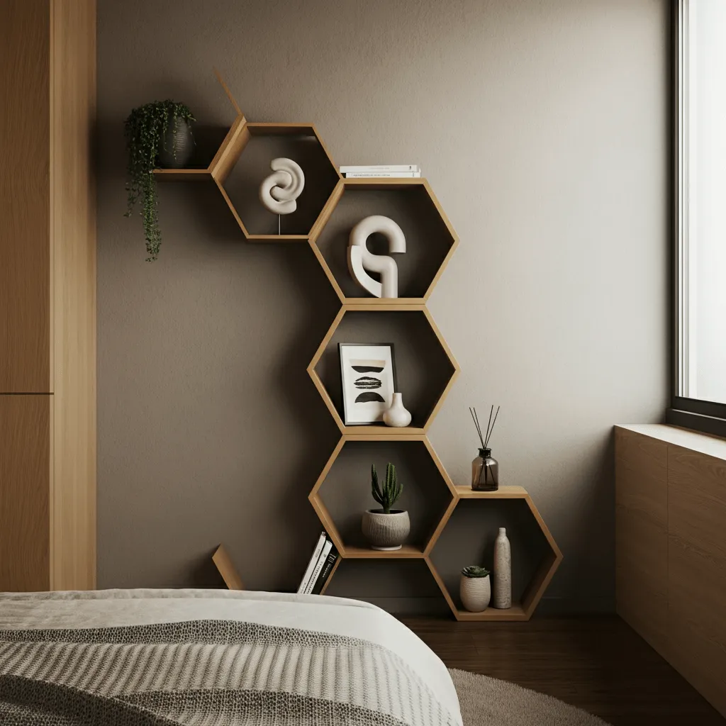 Geometric Shelving Units
