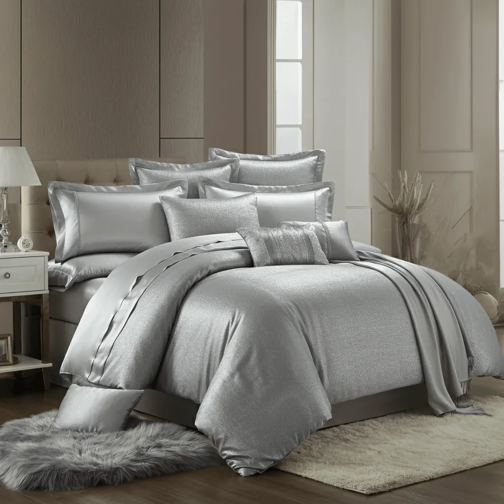 Glamorous Metallic Bedding