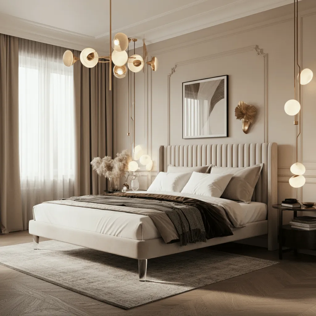 Glass-Leg Floating Bed