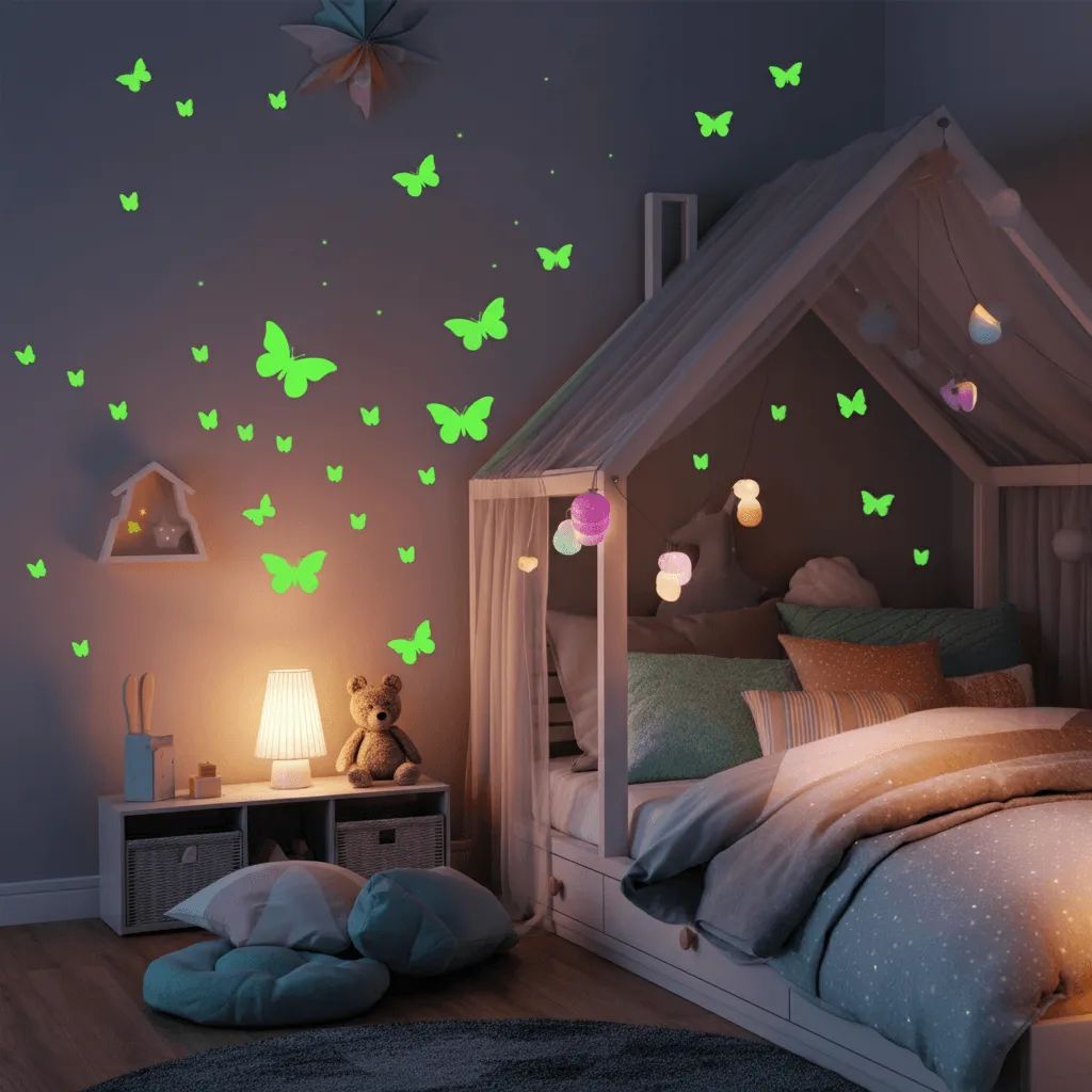 Glow-in-the-Dark Butterfly Stickers