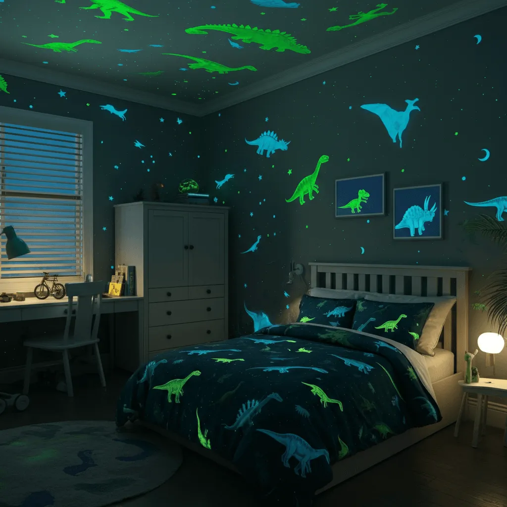 Glow-in-the-Dark Dinosaur Ceiling