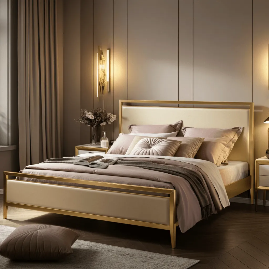 Gold Gilded Bed Frame