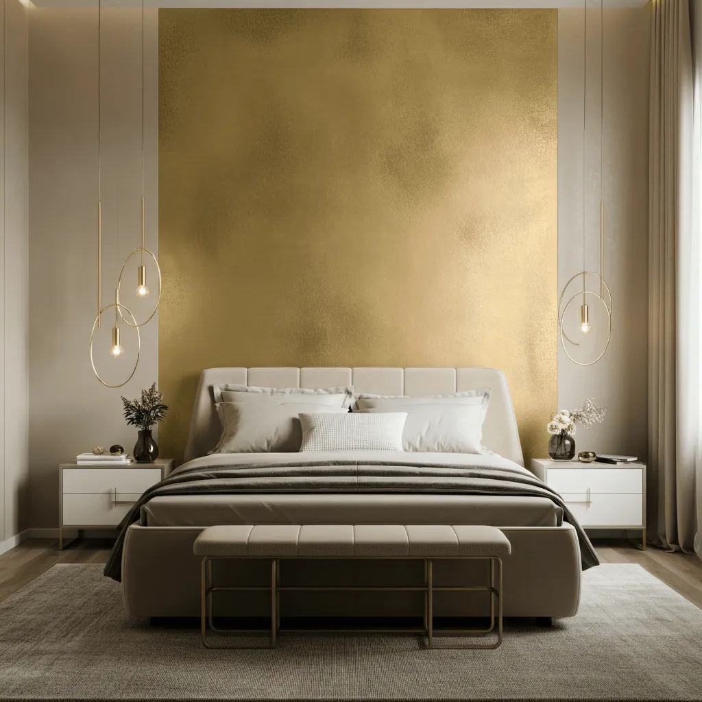 Gold Wall Paint or Wallpaper