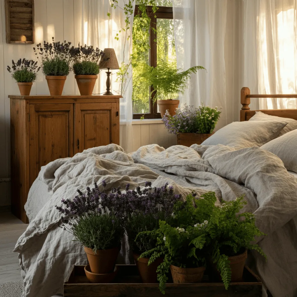 Greenery and Fresh Flowers