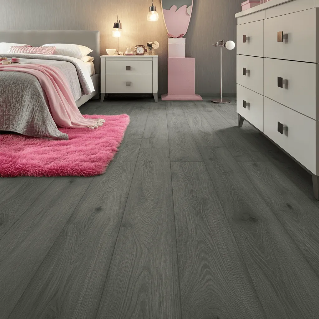 Grey Floors Pink Rug