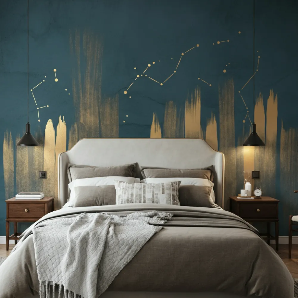 Hand-Painted Accent Wall