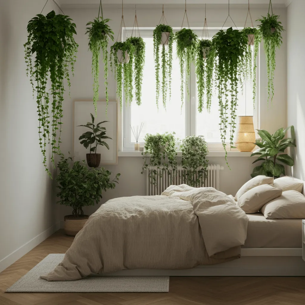 Hanging Plants Bedroom Decor