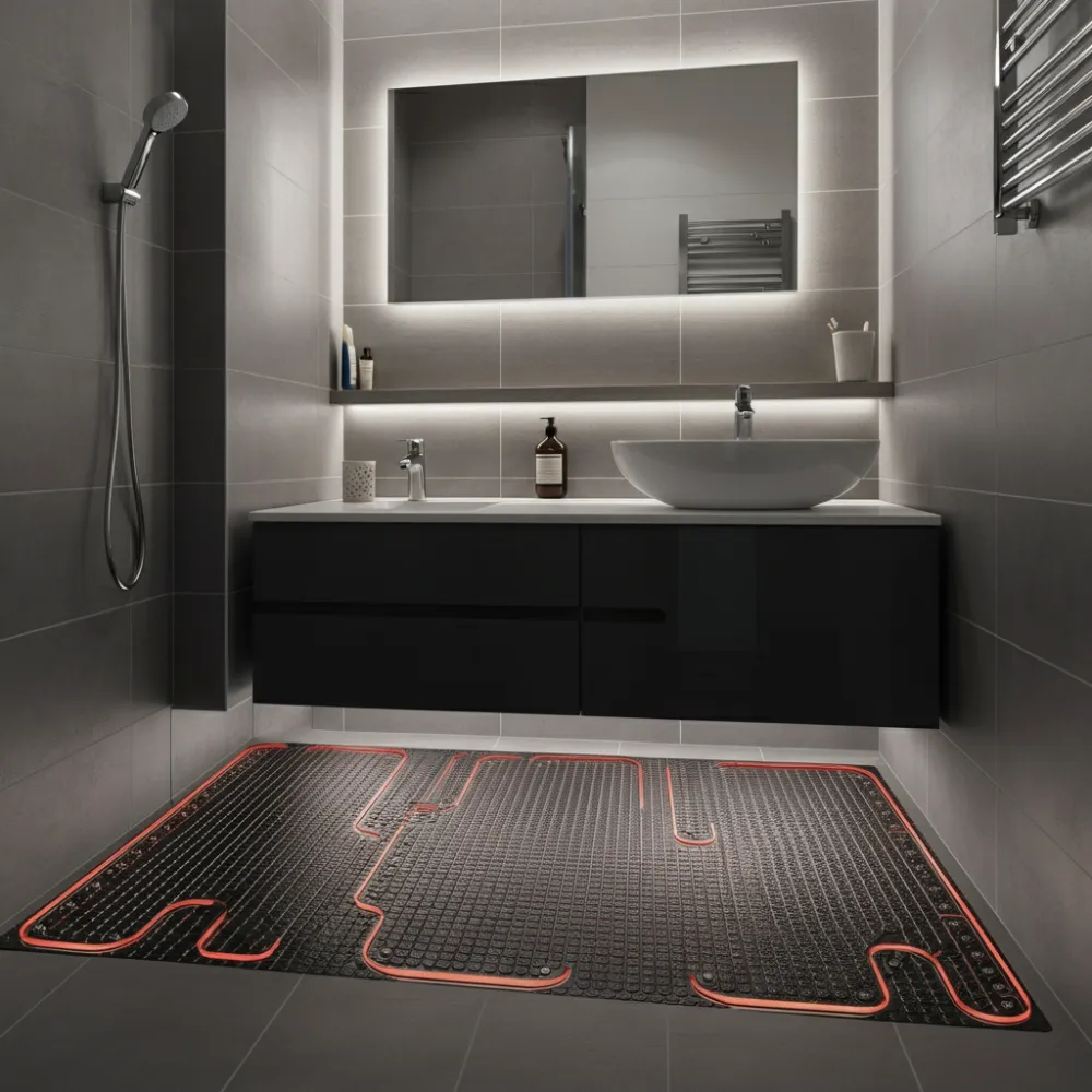 Heated Flooring Bathroom
