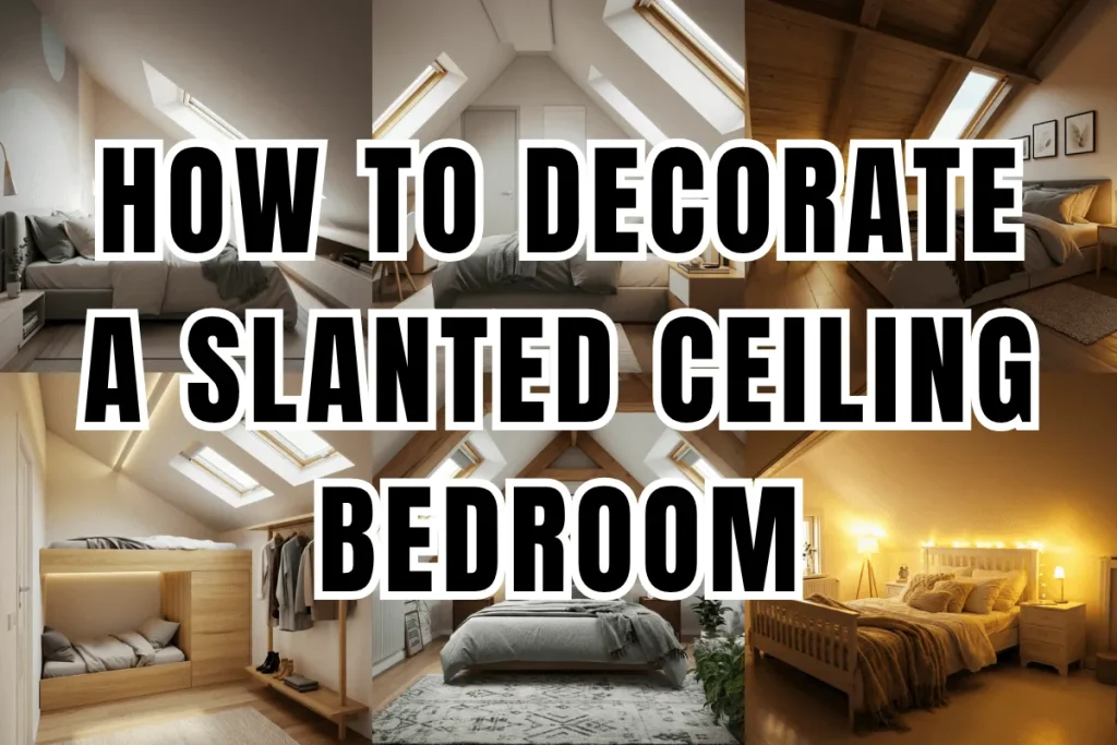 How to Decorate a Slanted Ceiling Bedroom