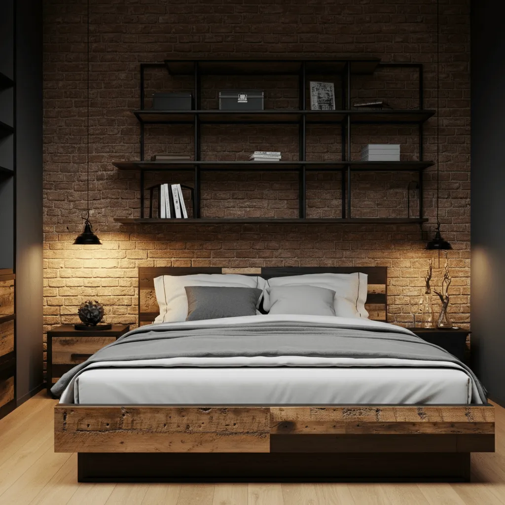 Industrial Elements Bedroom