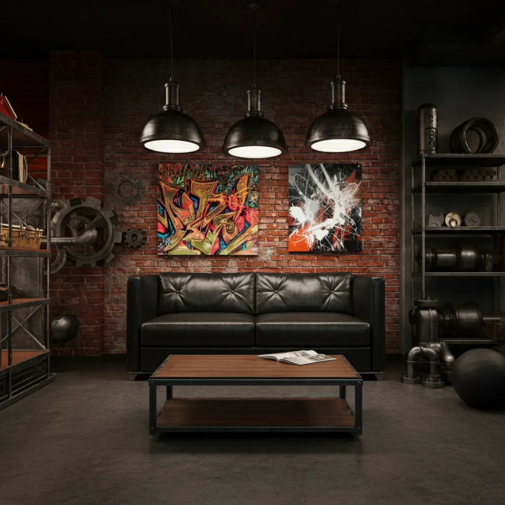 Industrial Loft Living Room