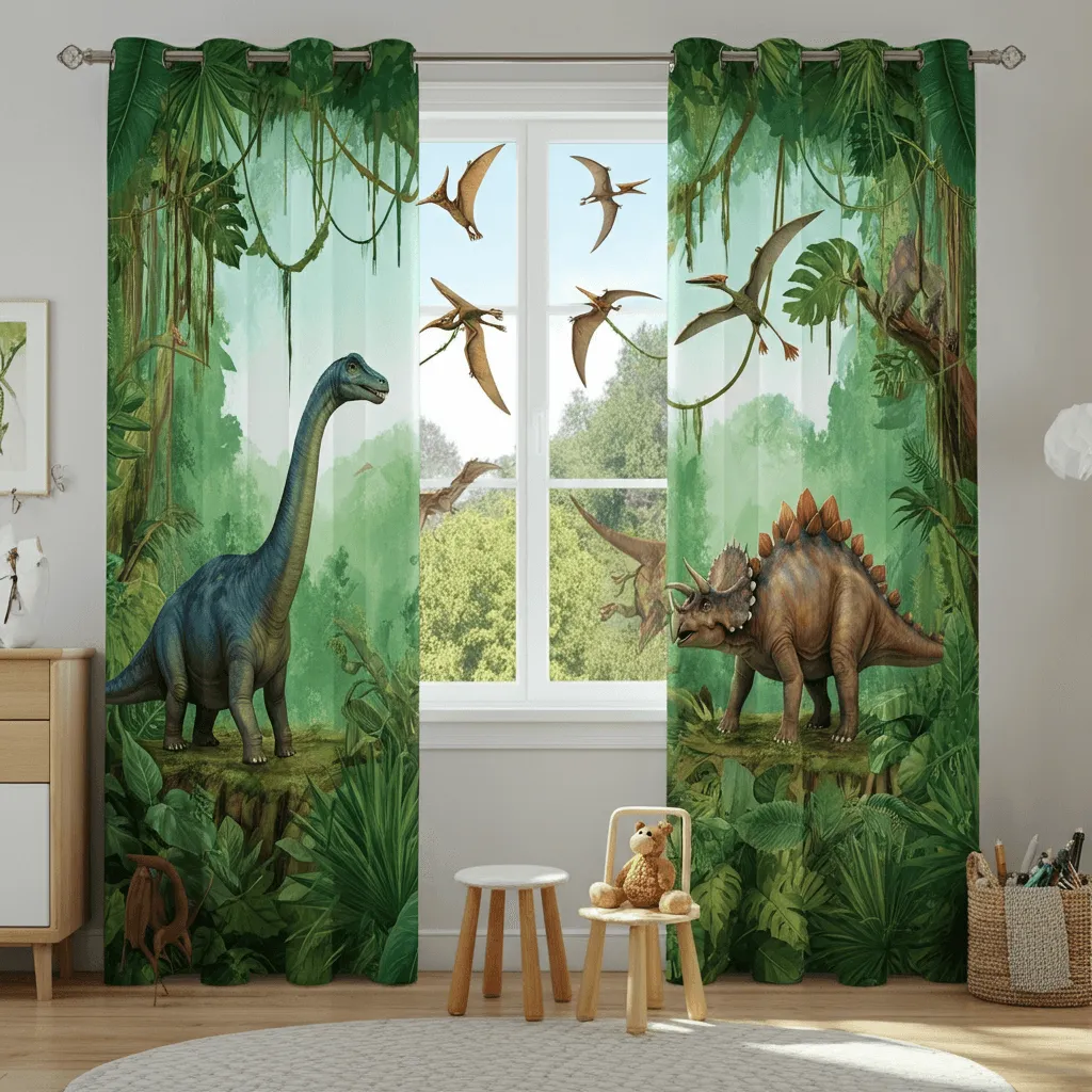 Jurassic Jungle Curtains