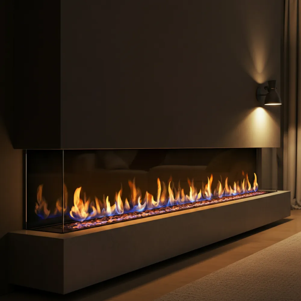 LED Flame Illusion Fireplace