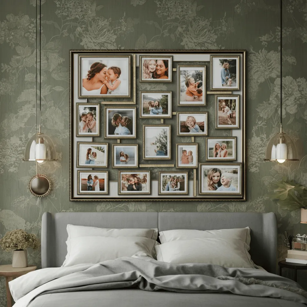 Large Frame Collage with Wallpaper