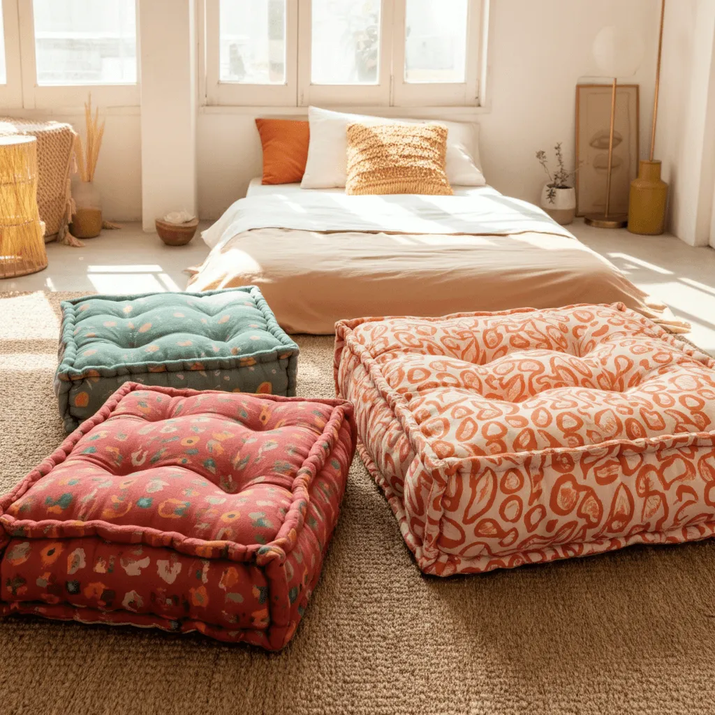 Layered Floor Cushions